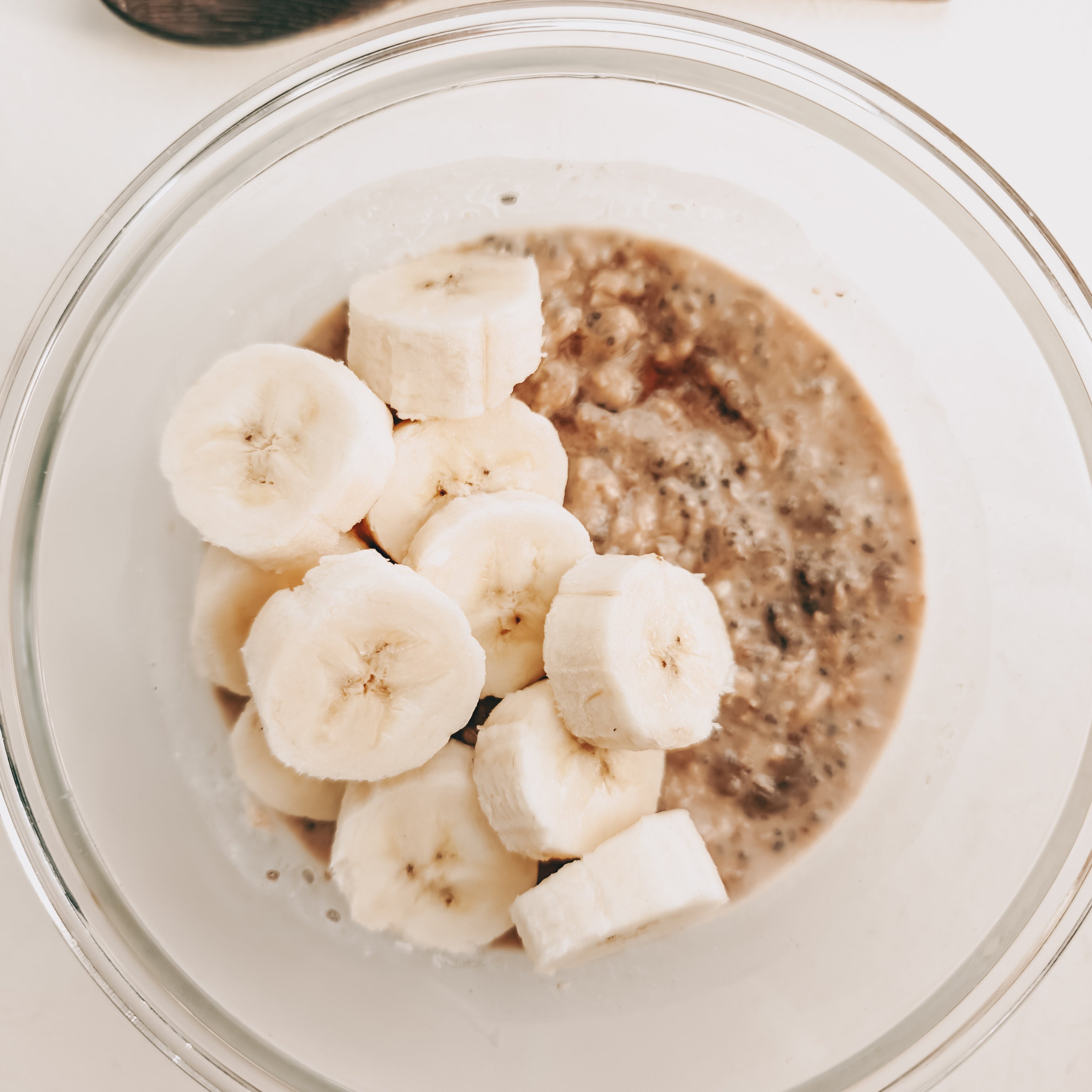 Overnight Oats med vanilj och banan
