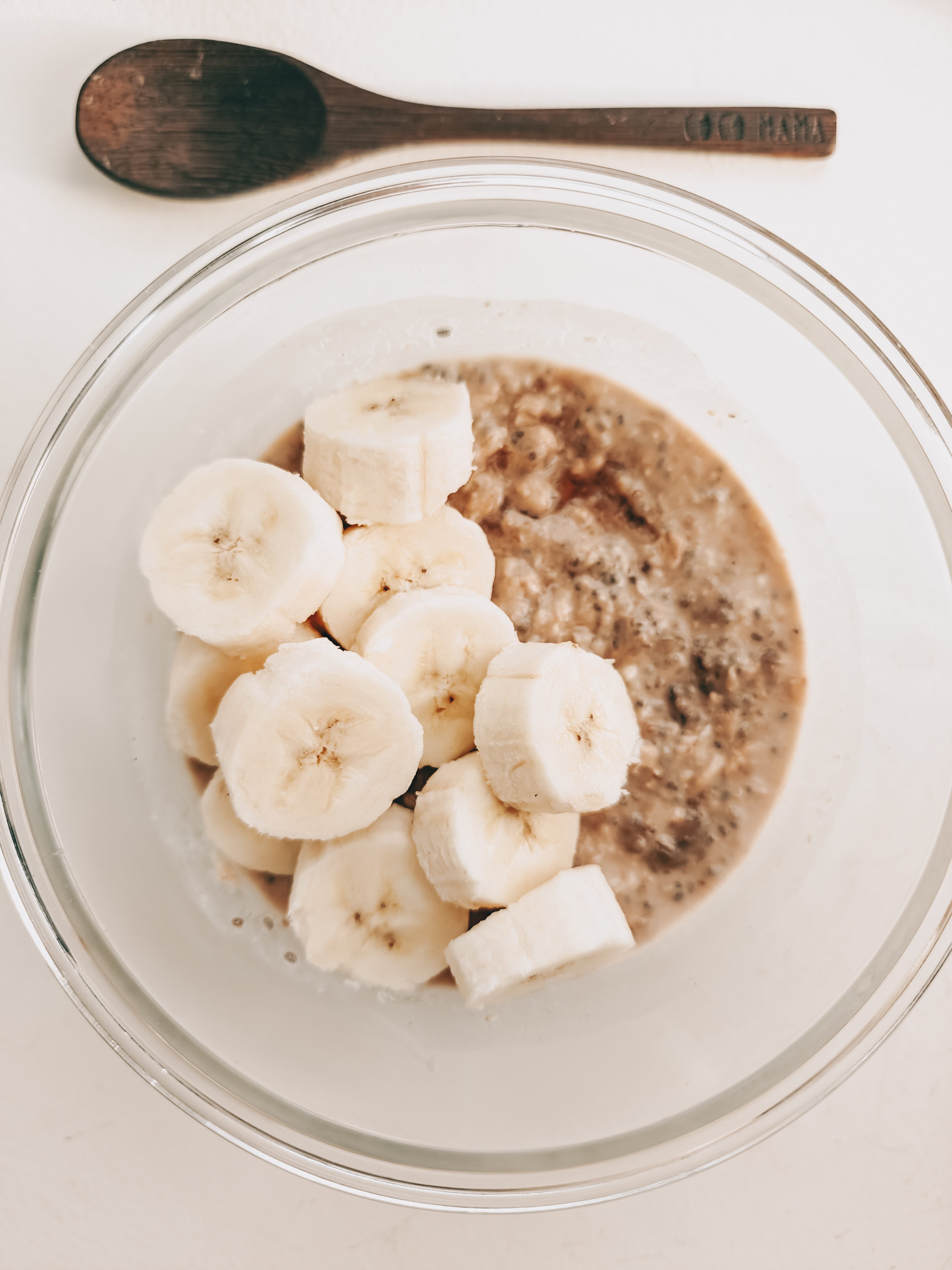 Overnight Oats med vanilj och banan