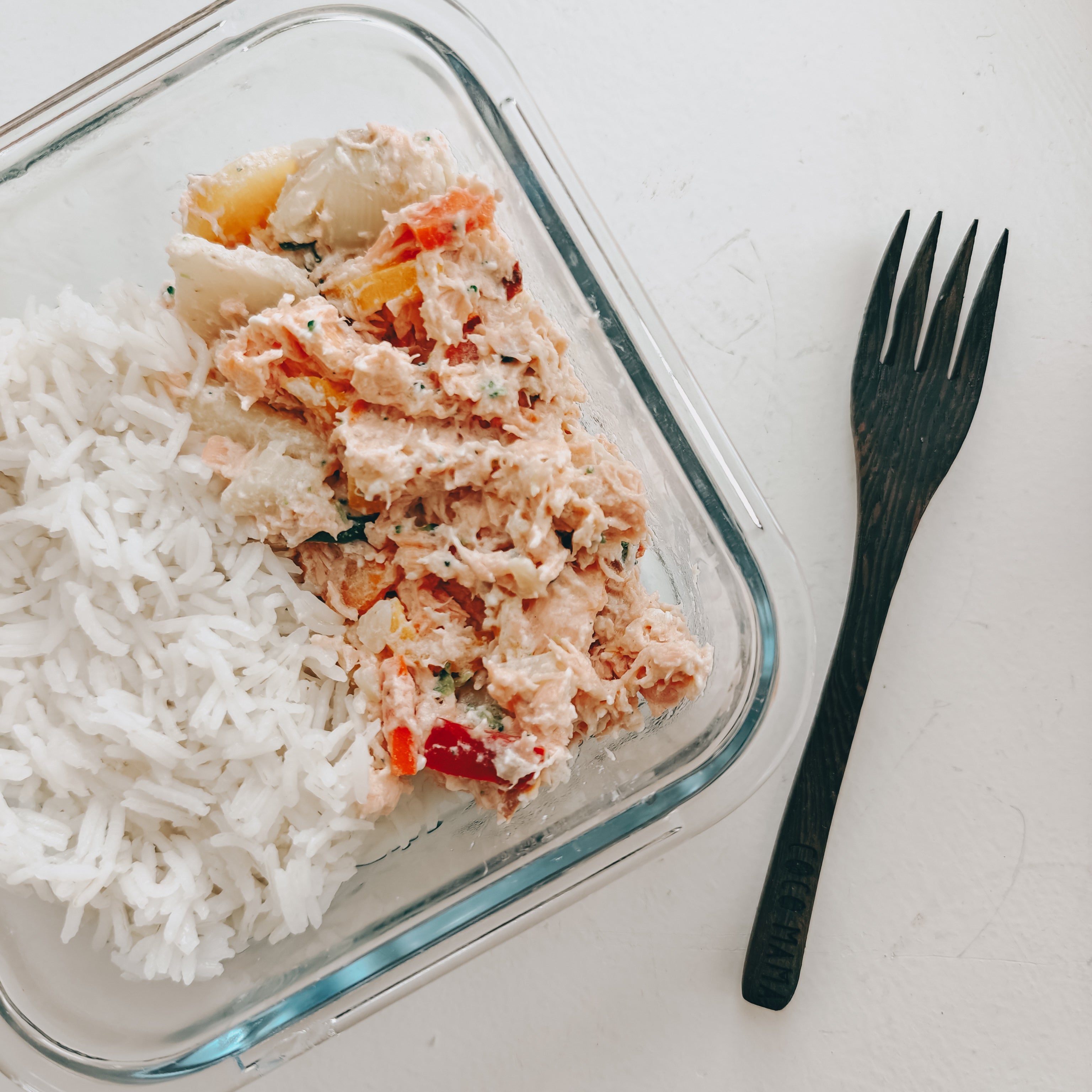 One-Pot-Airfryer-Lax med ris