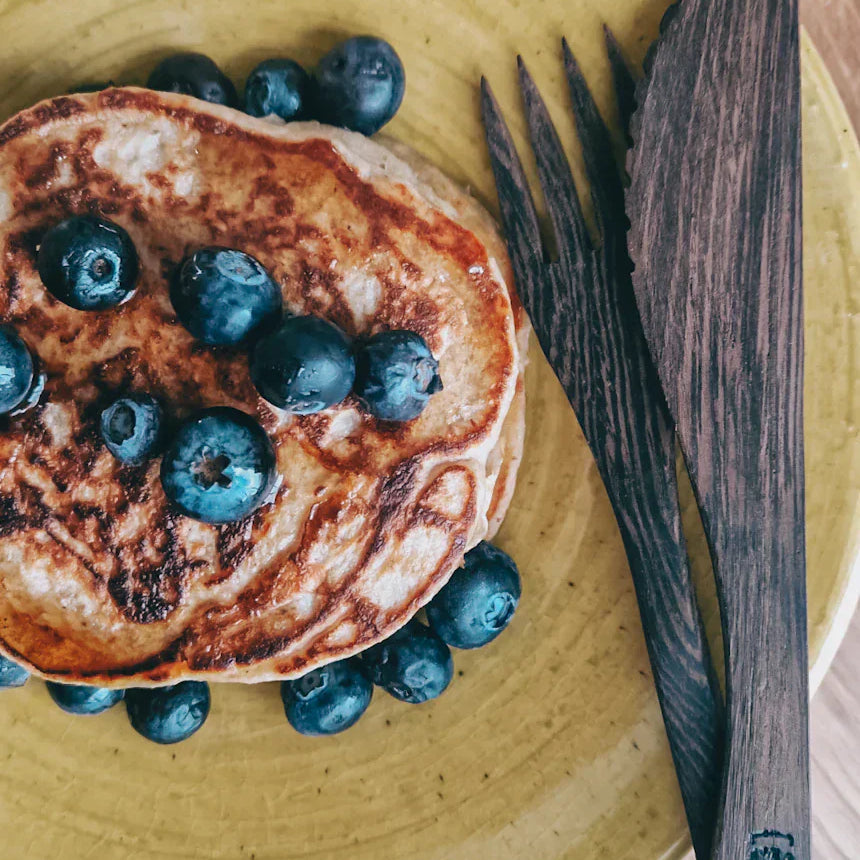 Fluffiga, glutenfria Bananpannkakor