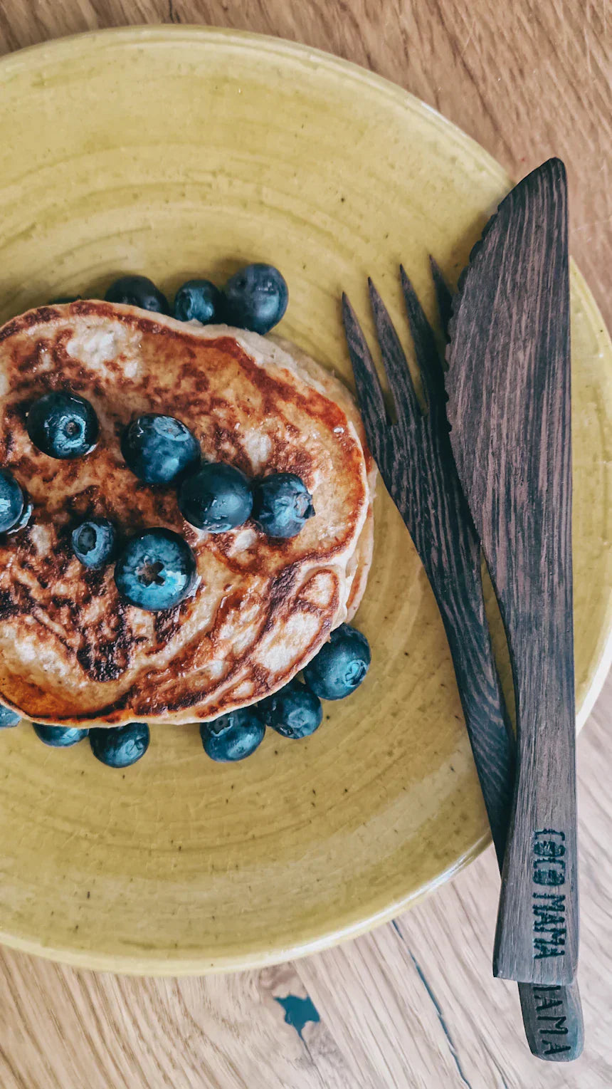Fluffiga, glutenfria Bananpannkakor