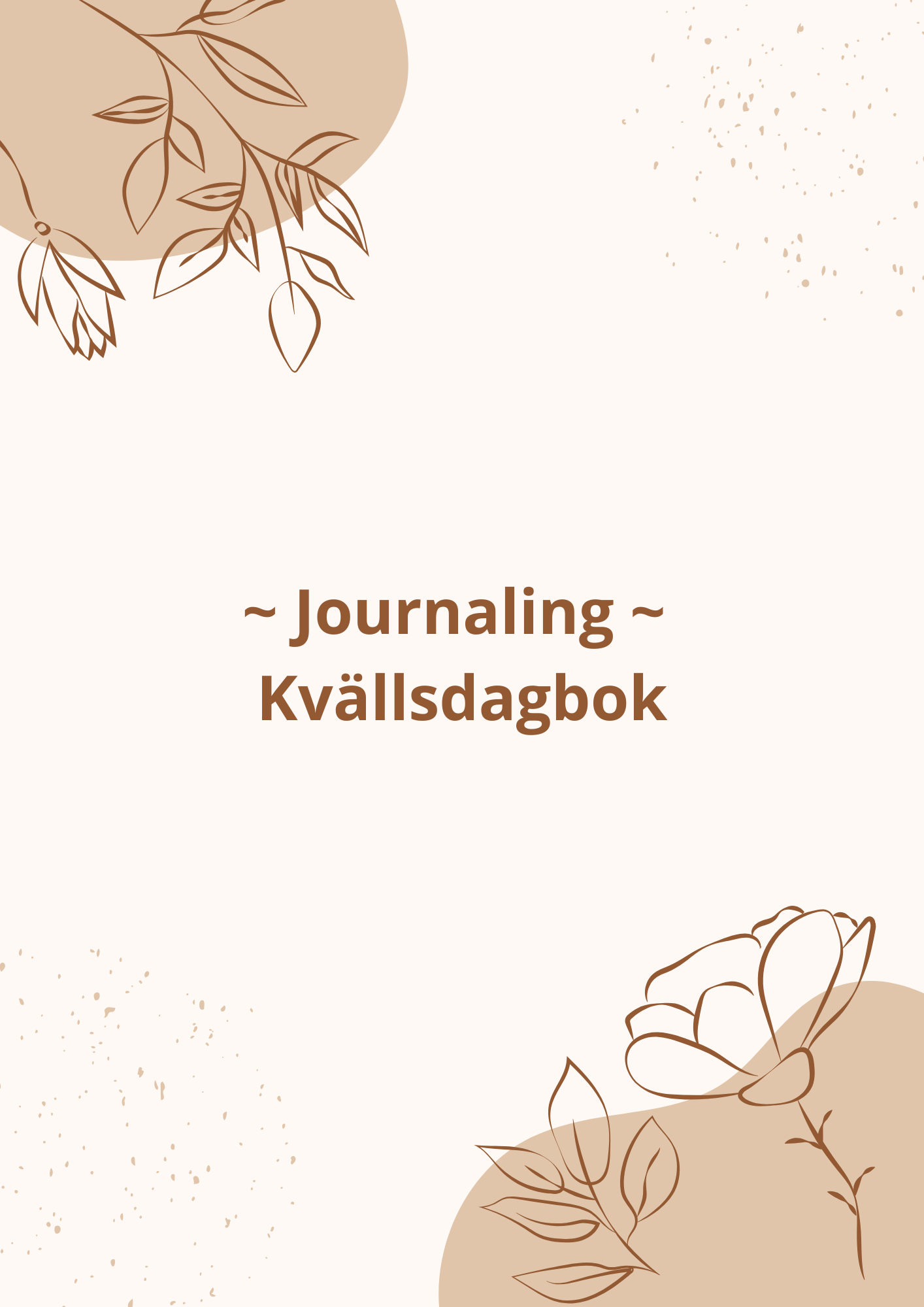 Journaling - Kvällsdagbok